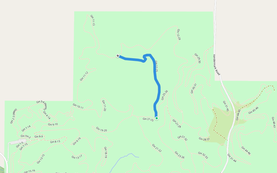 GH 12-25 walking route map in Bellaire