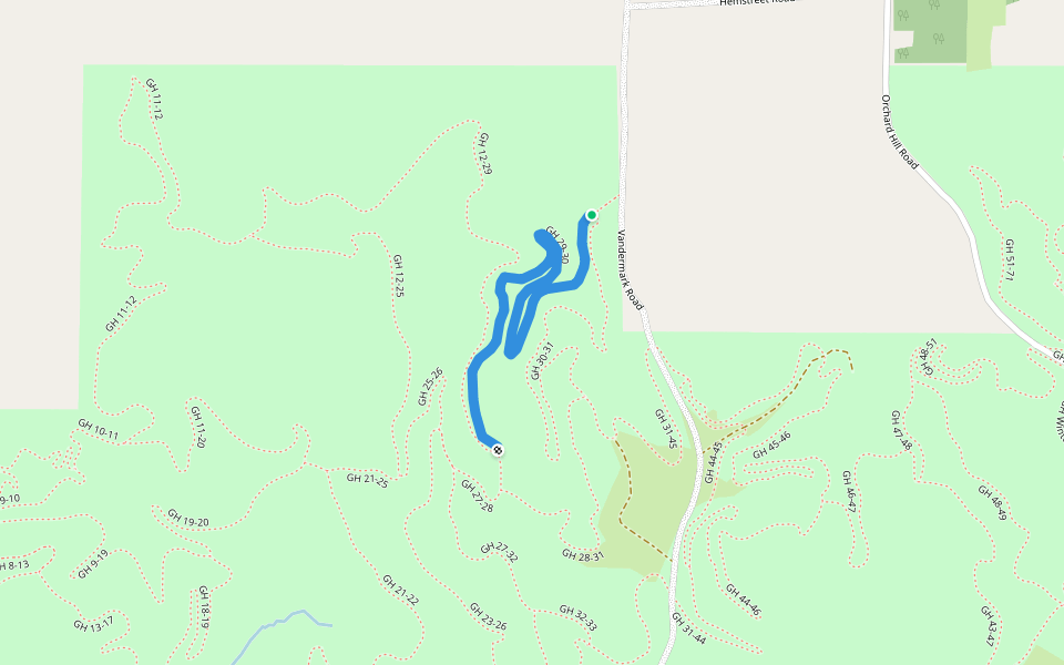 GH 29-30 walking route map in Bellaire