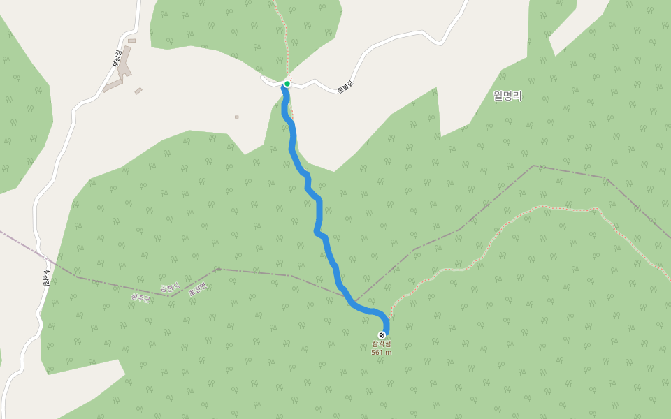 GB-269 등산로 walking route map in Gimcheon