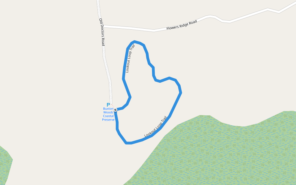 Lookout Loop Trail walking route map in Buxton