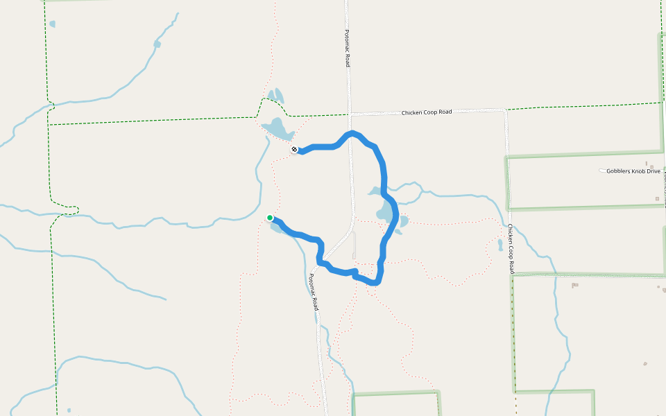 Potomac Interpertive Trail walking route map in Trumansburg