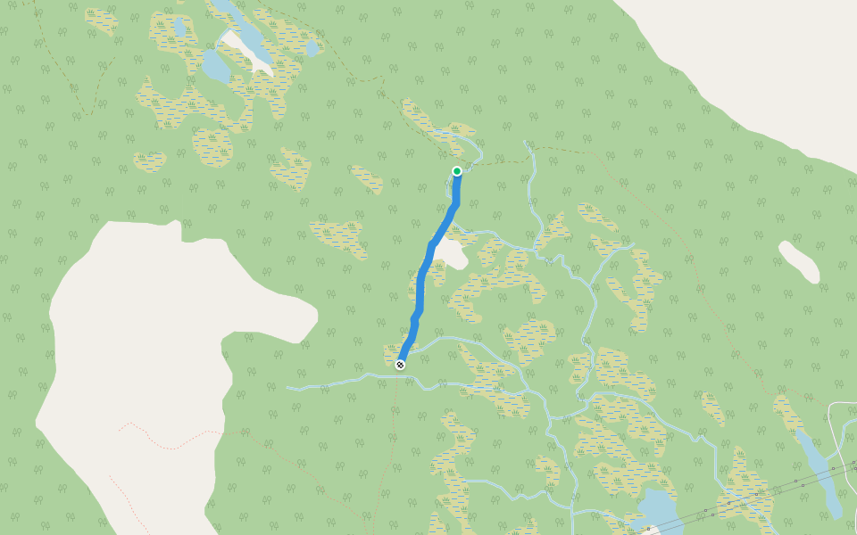 ramstad - ramsund walking route map in Fjelldal