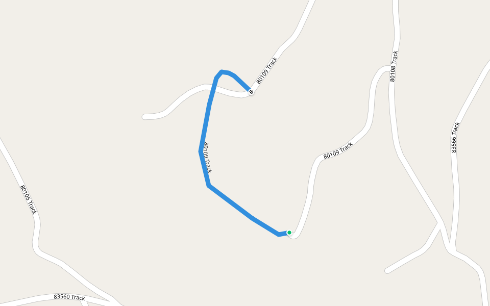 80109 Track walking route map in Gcumisa