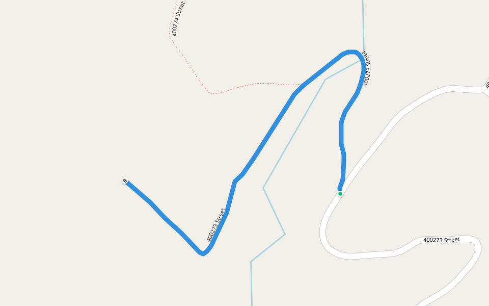 400273 Street walking route map in Amalanga