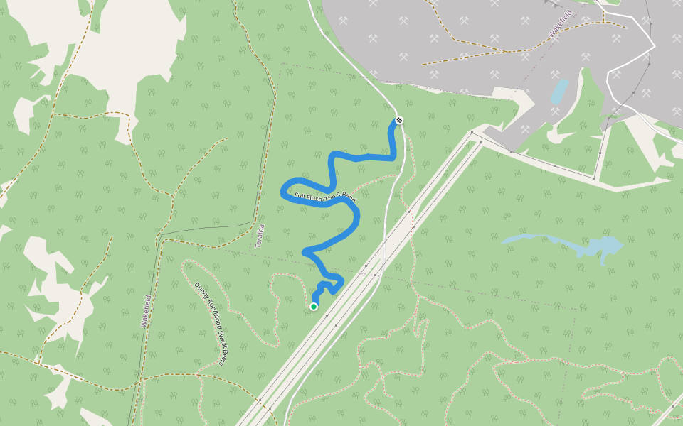 Full Flush/The S-Bend walking route map in Fassifern