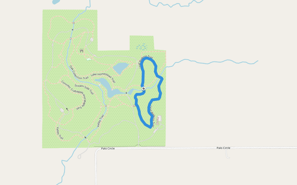 Leaf Walking Trail walking route map in Dallas Center