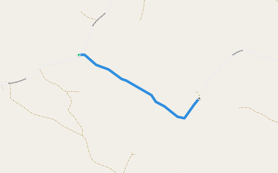 Ikaalinen-Jämi mtb-reitti walking route map in Mettälänperä