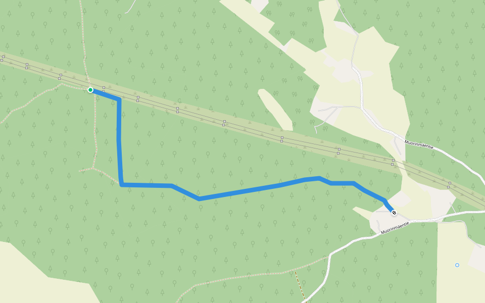 Tahko MTB 45km walking route map in Kuopio