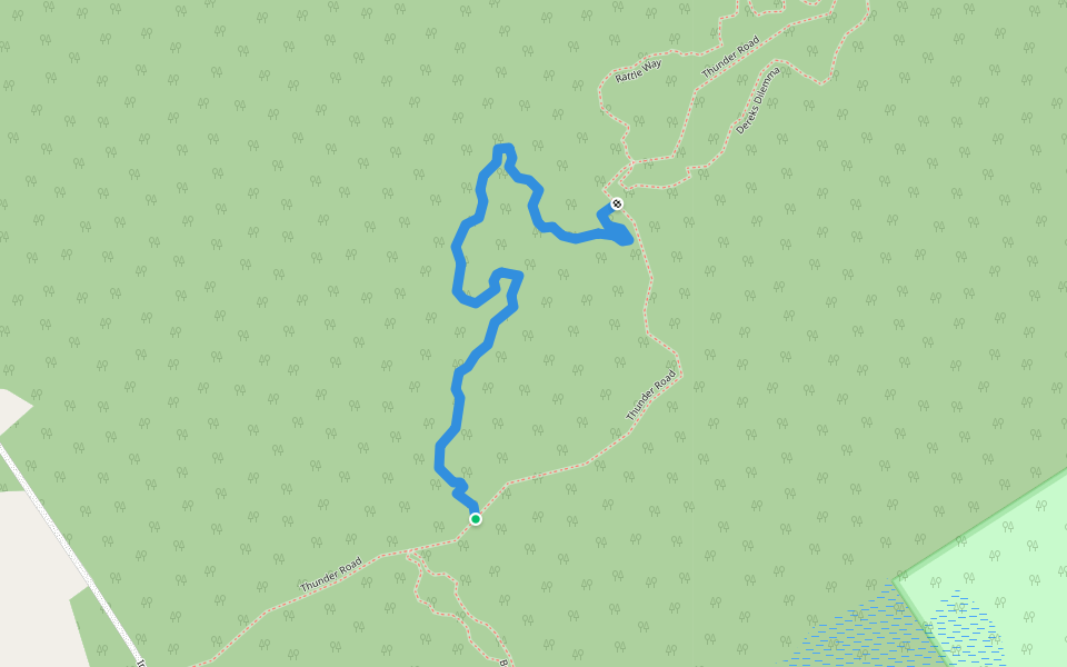 Between A Rock And A Hard Place walking route map in Mar