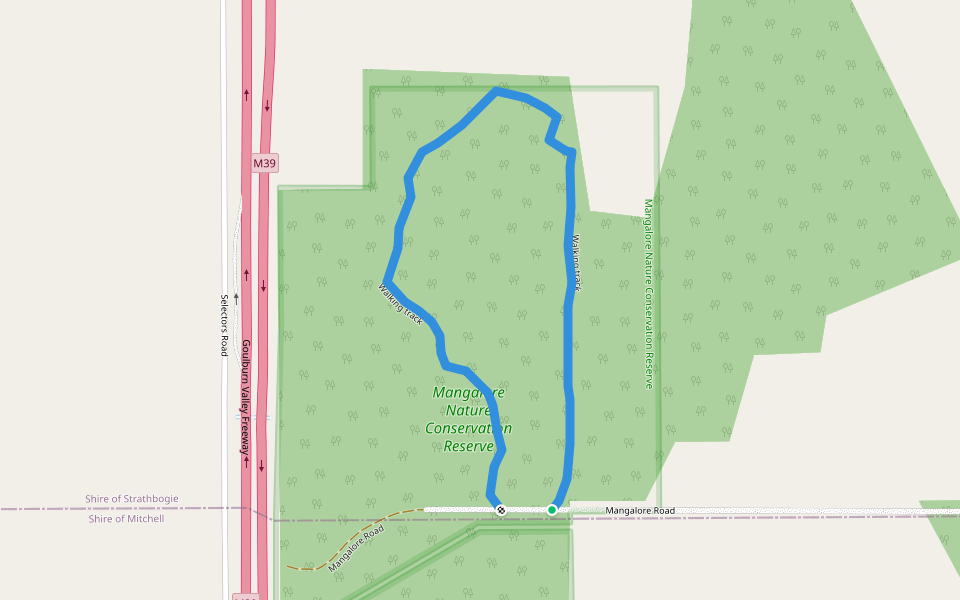 Walking track walking route map in Mangalore