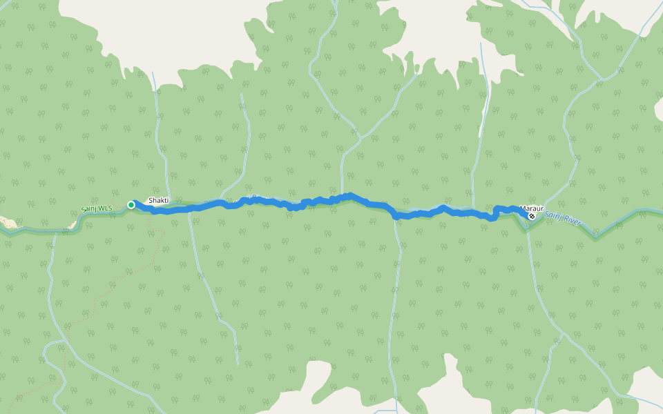 Shakti to Maror walking route map in Chippni