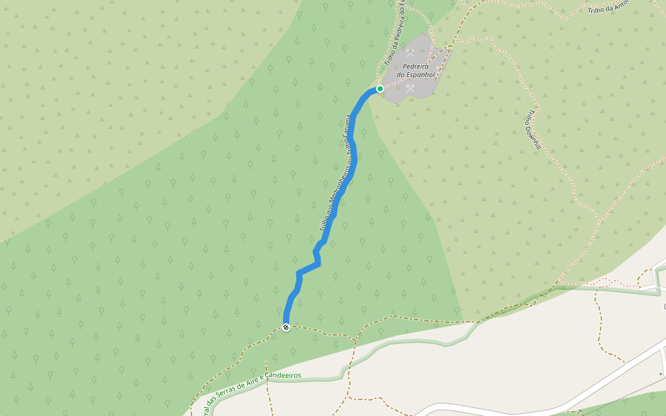 Trilho dos Medronheiros ou Trilho Caruma walking route map in Pedrógão