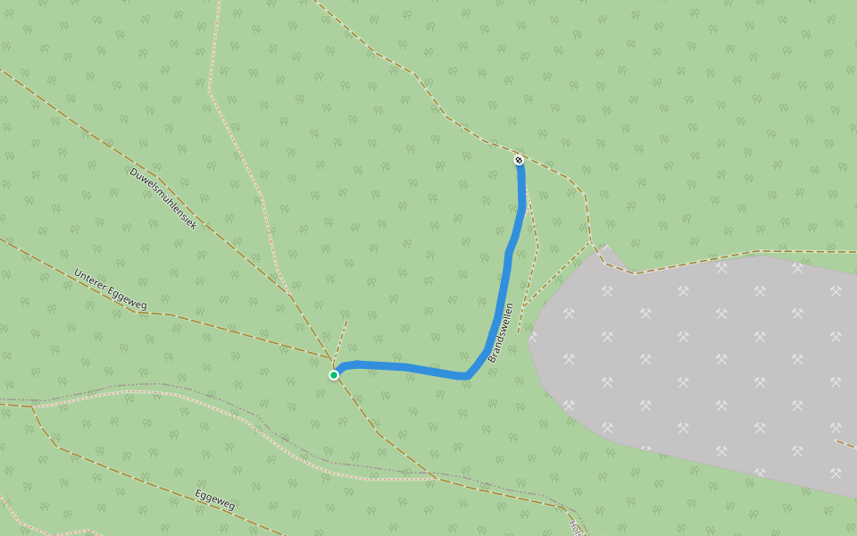 Brandswellen walking route map in Hüllhorst