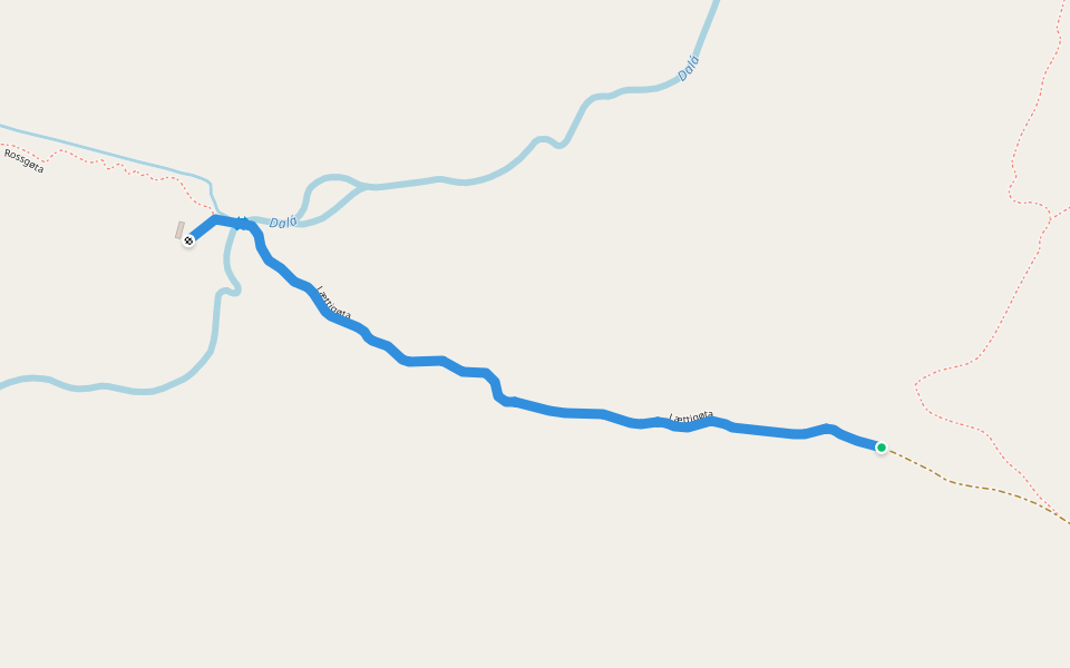 Lættigøta walking route map in Vestmanna