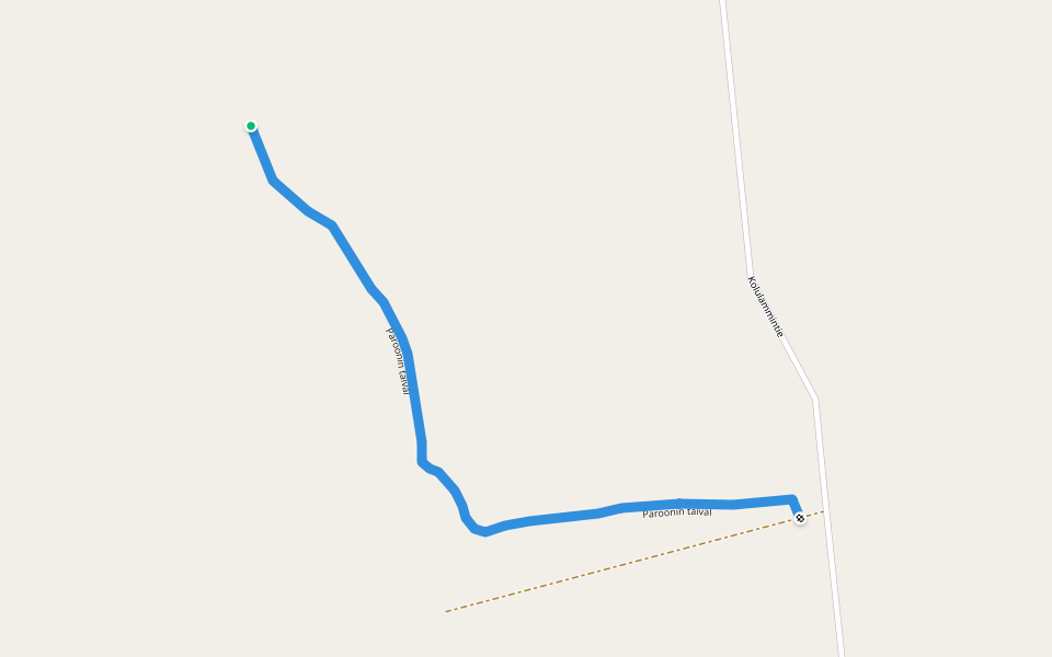 Pirkan taival walking route map in Jaakkolankylä