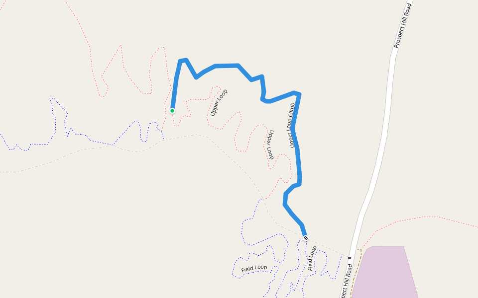 Upper Loop Climb walking route map in Canaan