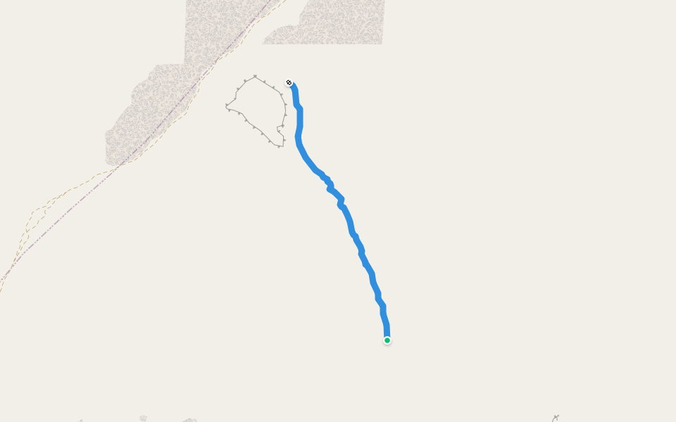 Herders Path walking route map in Djanet