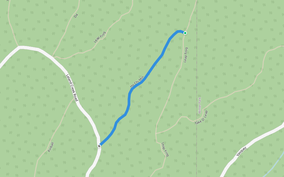 Ho Chi Min walking route map in Winter Park