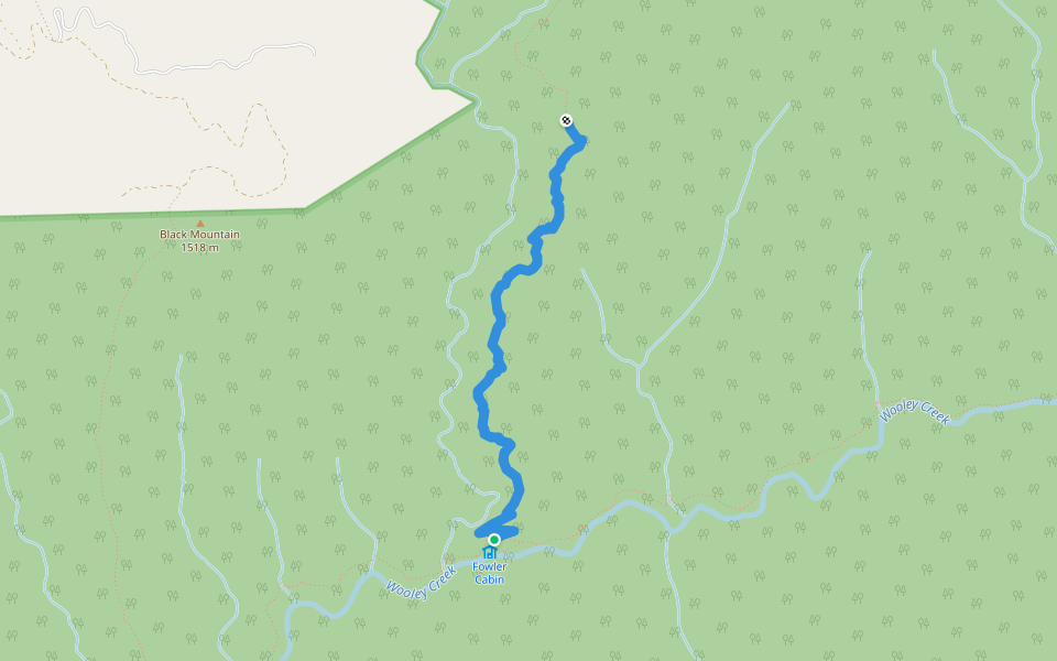 Bridge Trail 5816 walking route map in Sawyers Bar