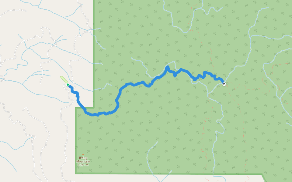 Stanshaw Trail 5819 walking route map in Somes Bar