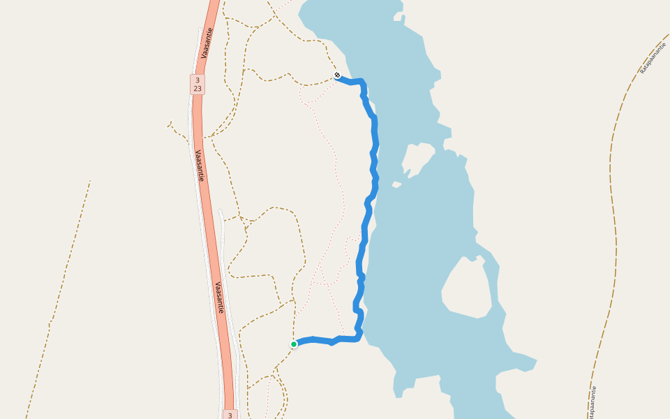 Rantareitti walking route map in Parkano