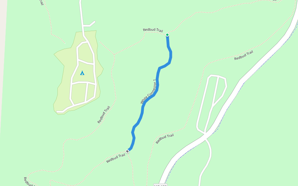 White Connector 1 walking route map in Trenton