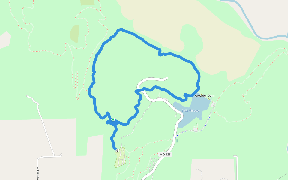 Tall Oaks Trail walking route map in Trenton