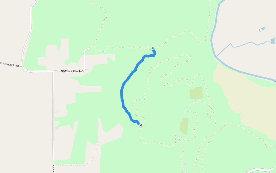 White Connector 4 walking route map in Trenton