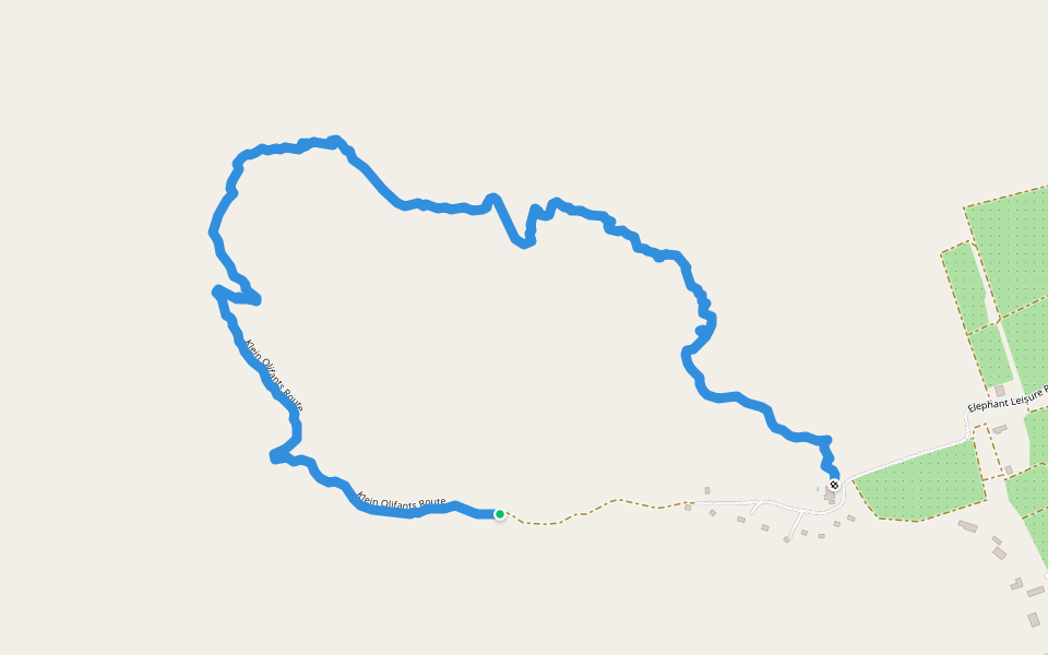 Klein Olifants Route walking route map in Citrusdal