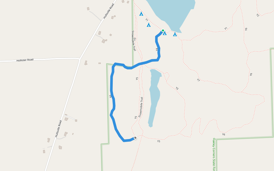 Y4 walking route map in Owego