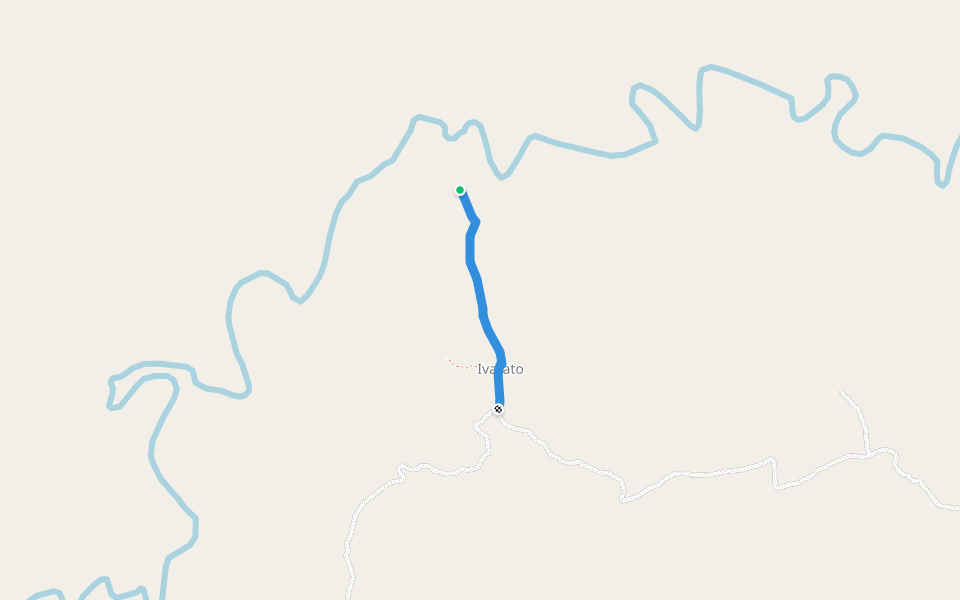 Ivarato Village Path walking route map in Takari