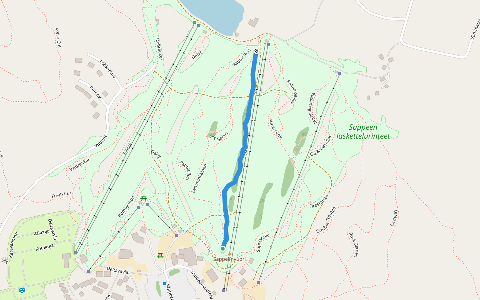 DH walking route map in Sappee