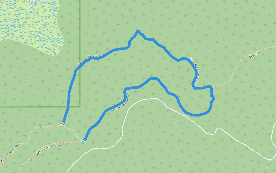 Uller Trail - Orange Loop walking route map in Upson