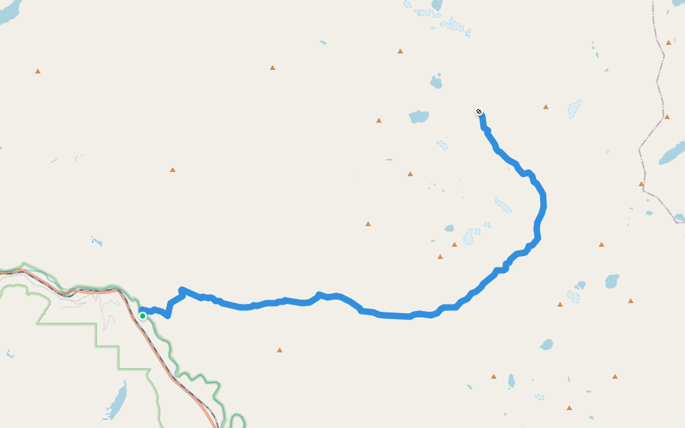 Coal Creek walking route map in Essex