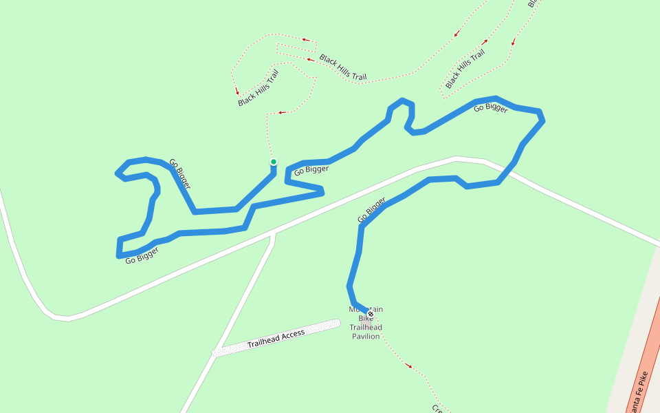 Go Bigger walking route map in Columbia