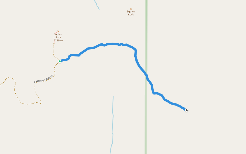 Princess Trail walking route map in Susanville