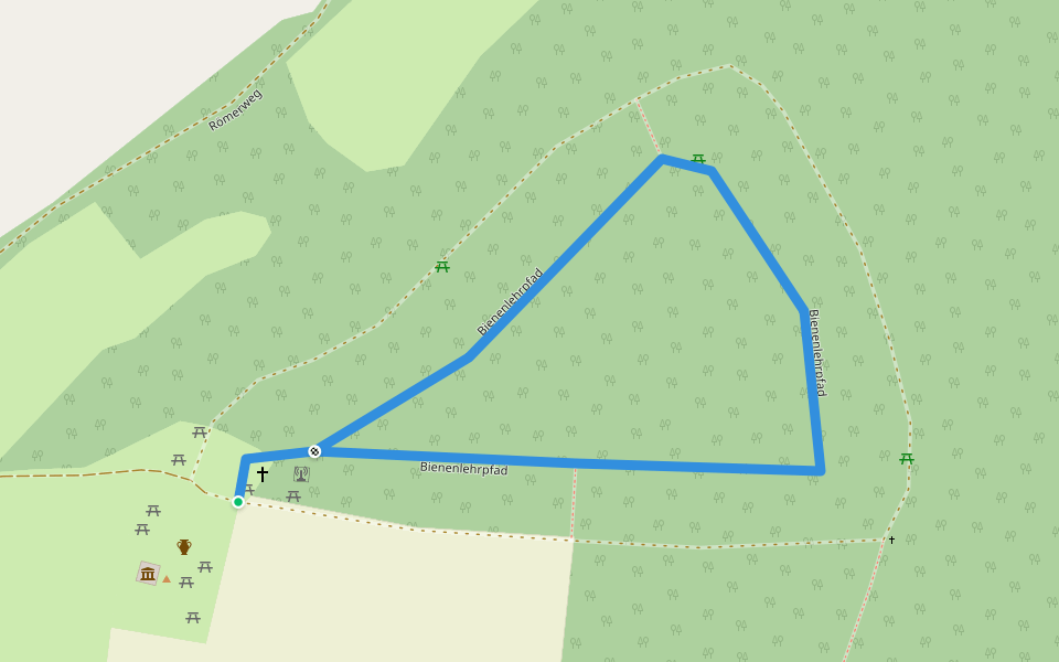 Bienenlehrpfad walking route map in Oberleis