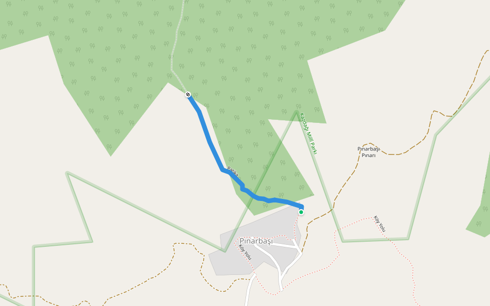 Patika walking route map in Susurluk
