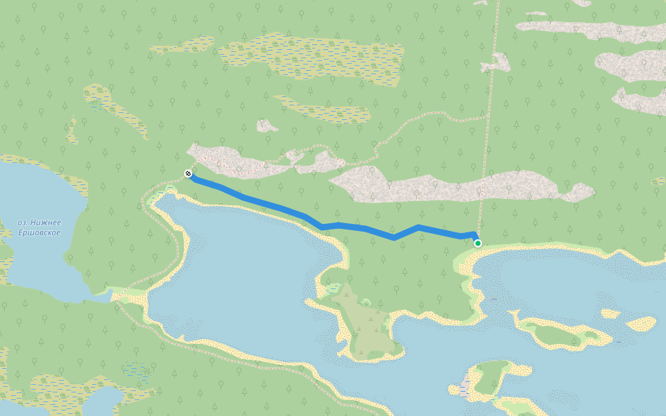 тропа walking route map in Primorskii