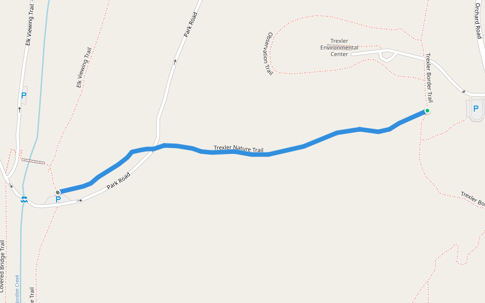 Trexler Nature Trail walking route map in Schnecksville
