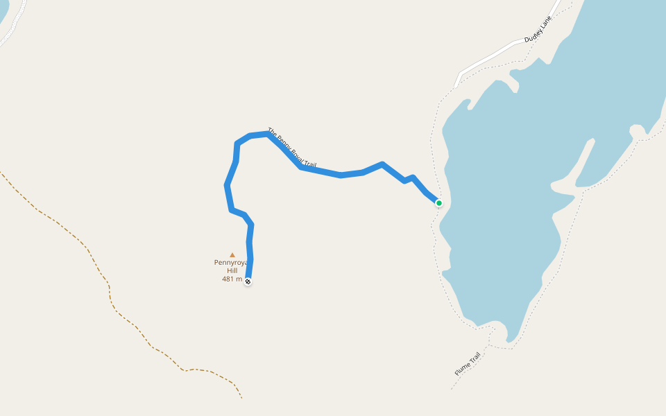 The Penny Royal Trail walking route map in Croydon