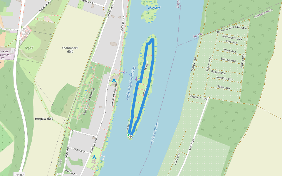1896. út walking route map in Szigetszentmárton