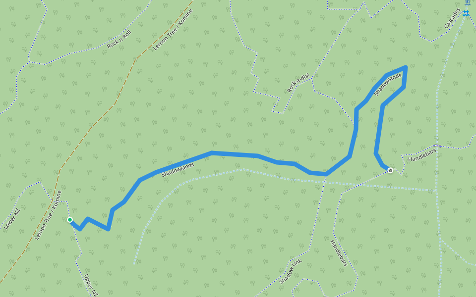 Shadowlands walking route map in Bli Bli