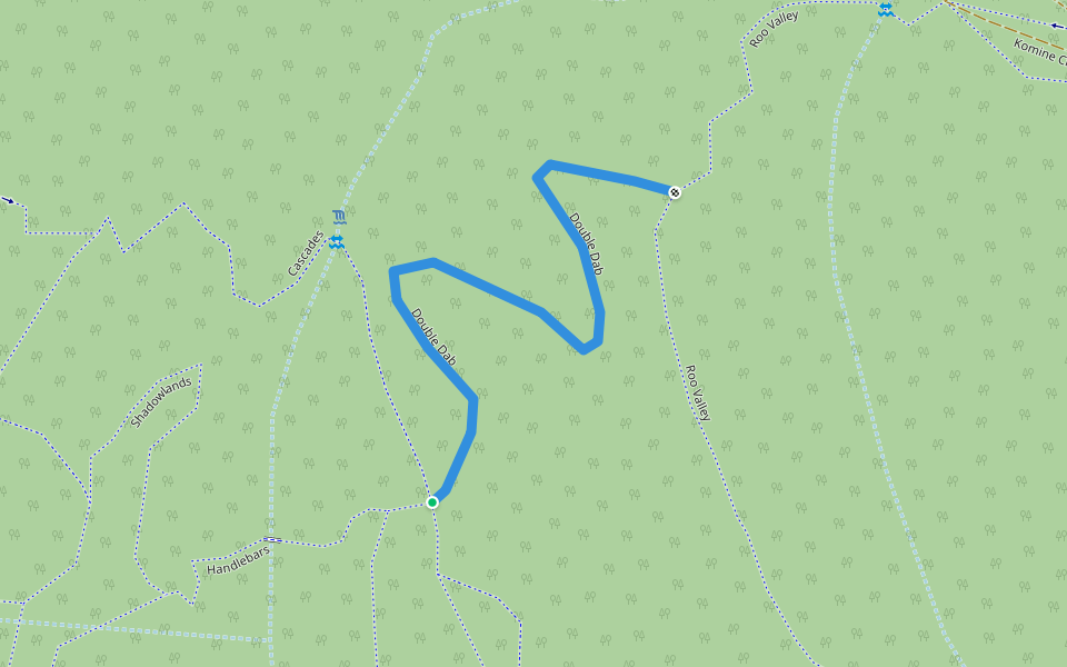 Double Dab walking route map in Maroochy River