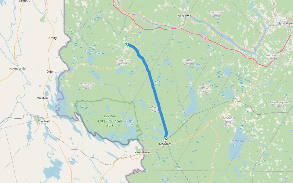 Shogomoc Subdivision walking route map in Canterbury