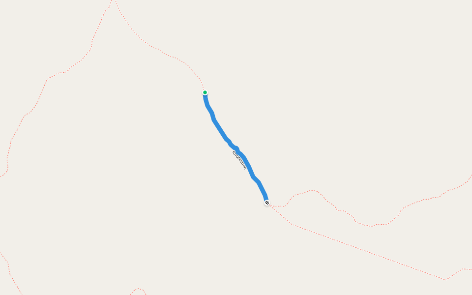 Knotestien walking route map in Bjödalen