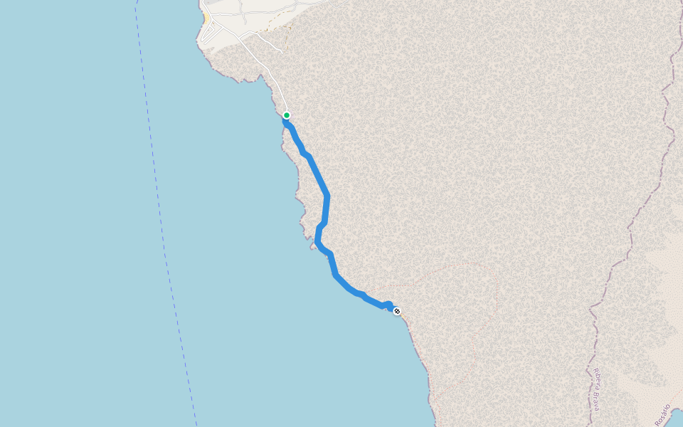 SNC4 -Saniclau Trails Nha Caminhe walking route map in Tarrafal de São Nicolau