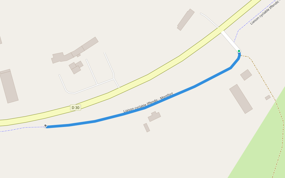 Liaison cyclable Iffendic - Montfort walking route map in Iffendic
