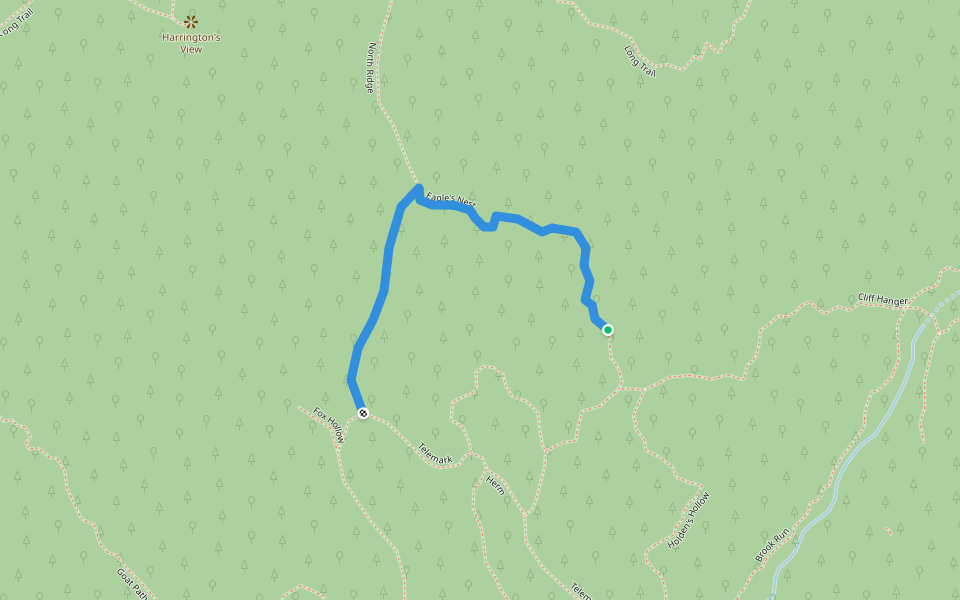 Eagle's Nest walking route map in Richmond