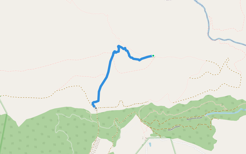 Grysbok Trail walking route map in Barrydale